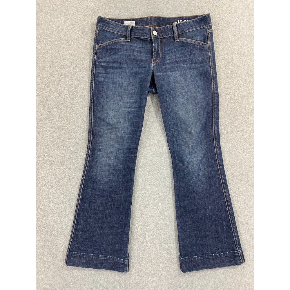 Gap 1969 Jeans Sexy Boot Womens Sz 31 Preppy Stretch Dark Wash Denim Y2K Capsule